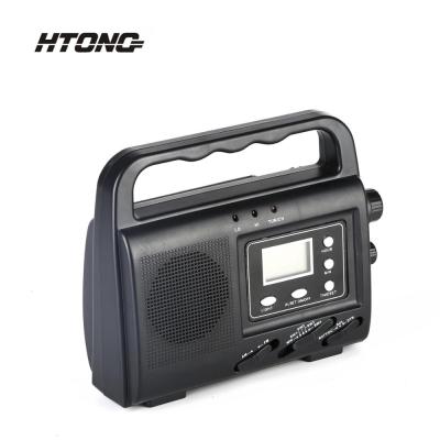 China led light lcd screen led crank dynamo solar fm am noaa portable emergency radio for sale