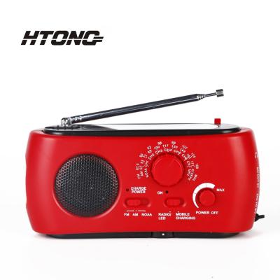 China Solar+LED 3 LED Survival Hand Crank AM/FM/SW/NOAA Solar Dynamo Dab Portable Radio for sale