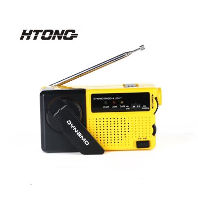 China Dynoma+LED Portable Mini AM FM Radio Gift Wind Up Radio Power for sale