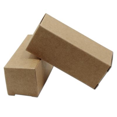 China Black Biodegradable Gift Pack Box Cardboard Paper Foldable Kraft Paper Box For Craft Jewelry Storage Wedding Box Christmas Supplies for sale