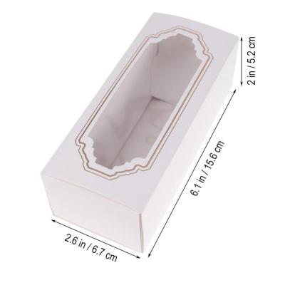 China Food Grade Recyclable Biodegradable Kraft Paper Box 400gsm Eco - Friendly Custom Cookie Boxes Bulk With Window 6cm Height Stored Volume for sale