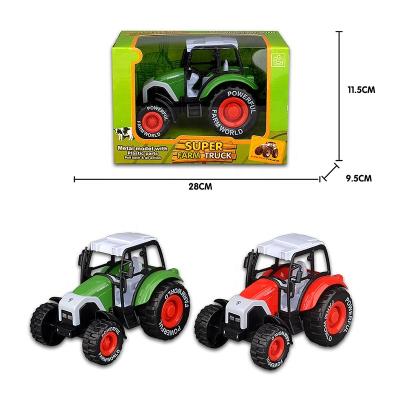 China Diecast Toy OEM Customized Design Premium High Quality Die Cast Tractor Farm Tractor Backhoe Toys Suitable For Children for sale