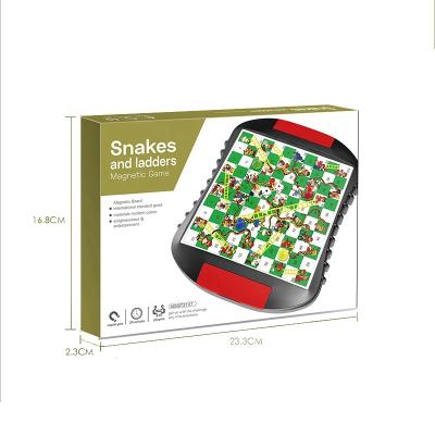 China Plastic OEM Customized High Quality High Placed Educational Magnetic Snakes And Ladders Chess Set Toys Suitable For Preschool Children for sale