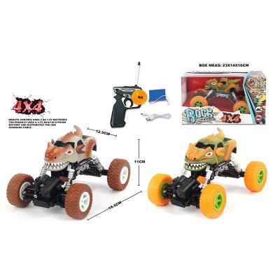 China RC Hobby OEM Customized 1:22 Scale 4 Function Popular Plastic R/C Climbing Truck With Light For Kids Use 1*3.7V Batteries And 2*AA for sale