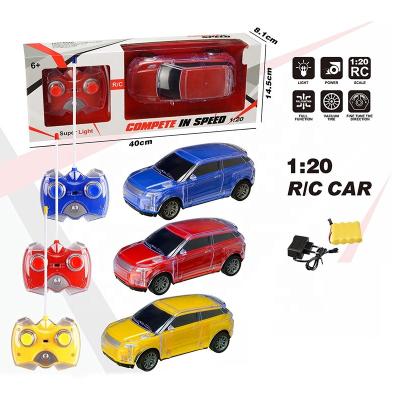 China Plastic RC Model Multifunction Professional Popular 1:20 R/C Power Car Toys with Light for Kids Use 1*4.8V and 2*AA Batteries for sale