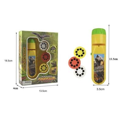 China Plastic OEM Customized VAPOR Projector Wholesale Hot Sale Plastic Flashlight Set Toys Use 2*AA Batteries For Kids for sale