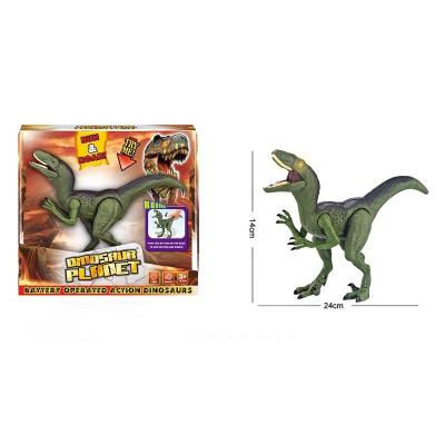 China OEM Plastic Professional High Top Battery Operated Dinosaur With Light And Sound Use 3*AG13 Button Cells for sale