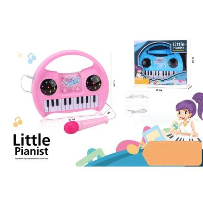 China Battery Operated Toy OEM Customized Wholesale New Arrivals Carry-On Electronic Organ Plastic Toys With Light And Music For Children Use 3*AA Batteries for sale