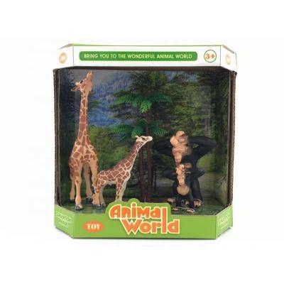 China Customized Animal World Plastic Toy Set Suitable For Children 7-15cm high quality plastic simulation from wholesale for sale