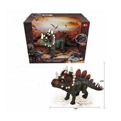 China Plastic OEM Customized Exquisite High Quality PVC Simulation Triceratops Dinosaur Hobby Toys Suitable For Children for sale