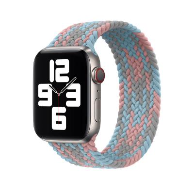 China Watch Band For iwatch WIWU Strap Strap Colorful Watch Band For iwatch Braided Solo Buckle Nylon Striped Watchband For Apple Watch 1 Se 2 3 4 5 6 for sale