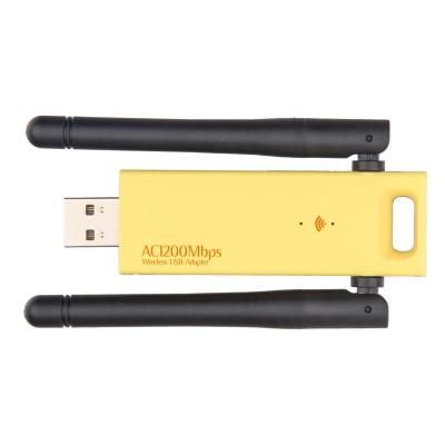 China Mini USB WiFi Adapter N 802.11 b/g/n Wi-Fi Desktop Dongle High Gain Antenna 1200Mbps Wireless Wifi For Computer for sale