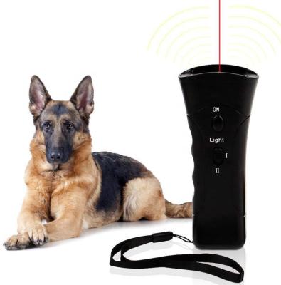 China Durable Plastic Black Portable Anti Barking Device Ultrasonic Pet Collar DogTraining for sale