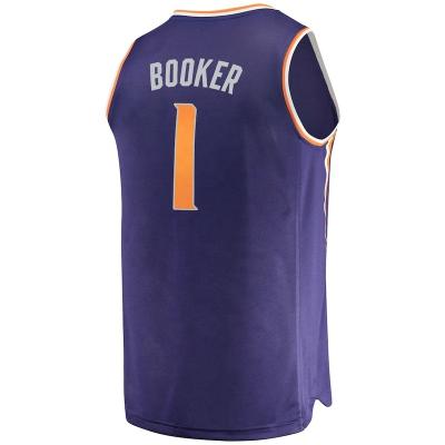 China Newest Antibacterial Men's Phoenix City Edition Sun Logo Basketball Jersey Uniforms The Valley Custom Tank Tops 1 Devin Booker 13 Nash 22 Ayton for sale