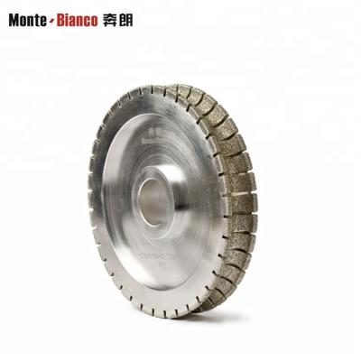 China For Profiling Granite Marble Stone Plated Diamond Edge Profile Wheel For Marble Granite Edge Stone Profile for sale