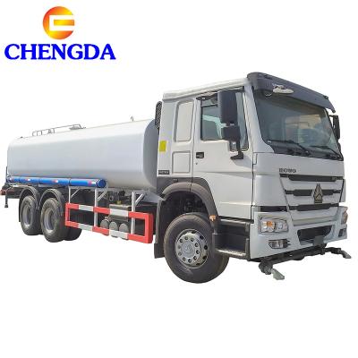 China Brand New Carbon Steel Howo 25000Liters 6X4 Diesel Fuel Oil Tanker Truck for sale