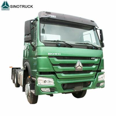 China New Sinotruk HOWO Heavy Duty 10 Wheel Trailer Head 6x4 420HP Tractor Truck 6500*2500*3200 for sale