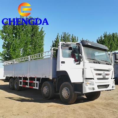 China Sino Van Fence Cargo Truck 8x4 cargo truck used by Howo for sale in Zimbabwe 11000x2500x3300 for sale