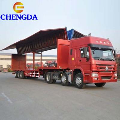 China Sinotruk HOWO 8x4 Wing Van Cargo Truck for Transport 10800x2496x3570mm for sale