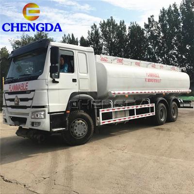 China Carbon Steel Used High Quality Howo 20000L Oil Tanker Fuel Tank Truck for sale