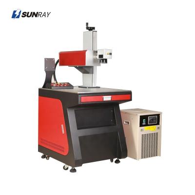 China Air-cooled High Quality Raycus 3w 5w 10w UV Laser Marking Machine 200*200mm For Glass Trophy Marking for sale