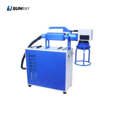 China Air-cooled Best Quality Leather Marking 1064nm Portable Raycus 20w 30w 50w Hand Held Fiber Laser Marking Machine for sale