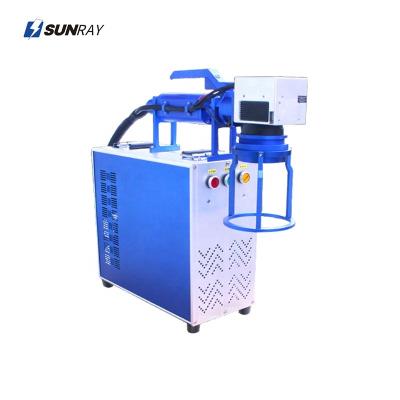 China Air-cooled Factory Sale Metal Pigeon Ring Marking Portable Raycus 20w 30w 50w Handheld Fiber Laser Marking Machine for sale