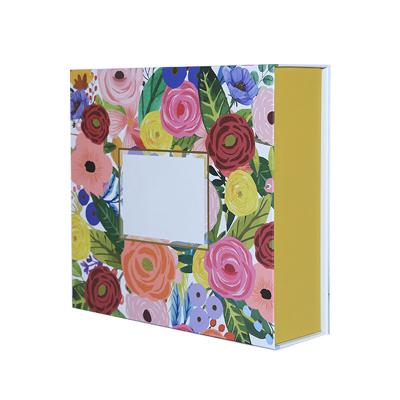 China Recyclable Clamshell foldable square book-shaped carton customized exquisite color gift packaging for sale