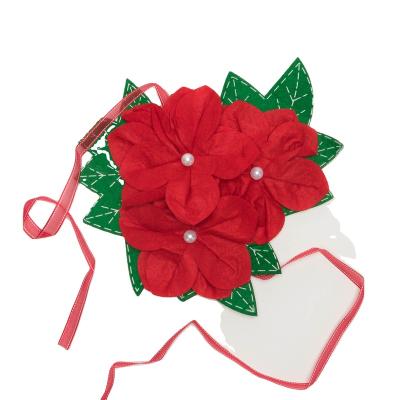 China Christmas Red Buckle LUXURY Series Flower Curtain Buckle Tie Curtain Holder for sale