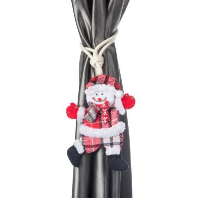 China Modern Christmas Series SNOWMAN Curtain Buckle Tie Back Curtain Holder for sale