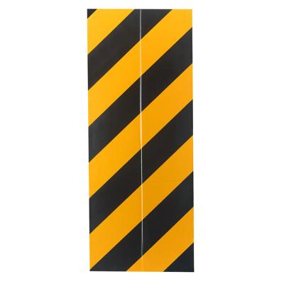 China 50*20cm Black And Yellow Trash Corner Protector PE Corner Guard Garage Guard Traditional for sale