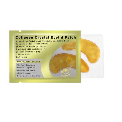 China Anti-Puffiness Anti-Puffiness Factory Sell Crystal Collagen Under Eye Organic Moisturizing Gel Padded 8 Ct Gold For Eye Care for sale