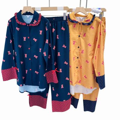 China Kids Pajamas 40s Pajamas Women 100% Cotton Breathable Pajamas Women Designer for sale