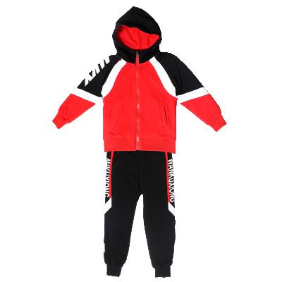 China 100sets Custom Nice Antibacterial Sweat And Plain Children Boys Training Tracksuits Boys Slim Fit Custom Tracksuit Children Tracksuit for sale