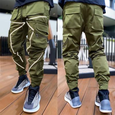 China Custom Men's Street Fashion Anti-Wrinkle Thoughtful With Big Pockets Men Stacks Cargo Pant Jogger Pants for sale