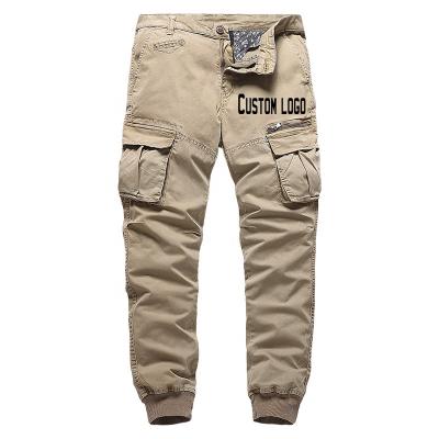 China Solid Men's Woven Anti-wrinkle Multi-pocket Mens Cargo Casual Pants With Joggers High Quality Trousers for sale