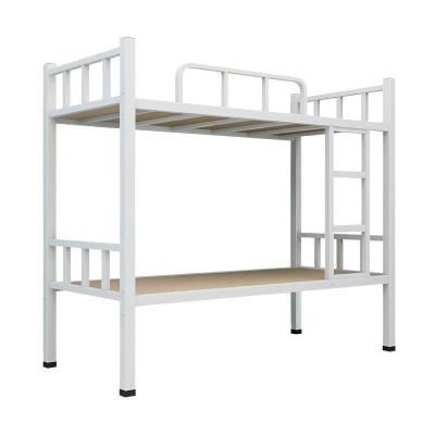 China Modern Dormitory Bunk Bed With Metal Cheap High Quality Steel Desk College Style Black Sets Lead Electrostatic Modern School for sale