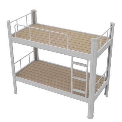 China Black and gray home bunk bed high quality convertible metal frame hotel furniture bedroom furniture for sale