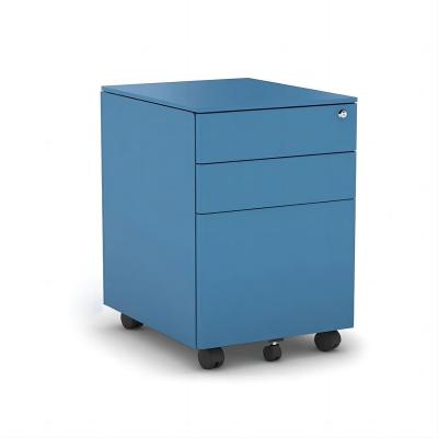 China Modern Moving Office Furniture Storage 3 Drawers Cabinet Filing Cabinet Movable Pedestal for sale