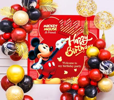 China Advertising Toy 2021 New Birthday Party Decoration Mickey And Minnie And Various Cartoon Balloons Globos Set for sale