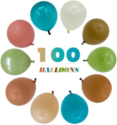 China Toy Stock Amazon Hot Selling colors balloons advertising retro 12 inch latex balloons for wedding party decorations for sale