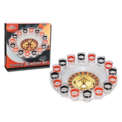 China Game Toy Russia Turntable Plastic Roulette Game Drinking Game Machine With 16 Cups for sale