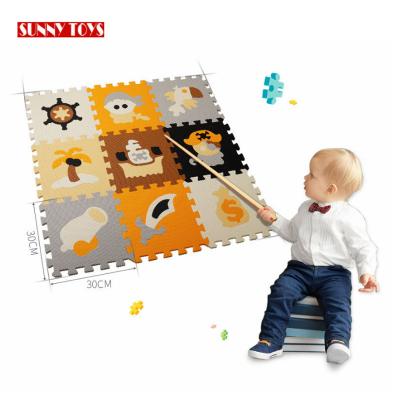 China DIY TOY kids jigsaw puzzle playmat educational puzzle game waterproof interlocking EVA foam floor baby crawling mats for sale