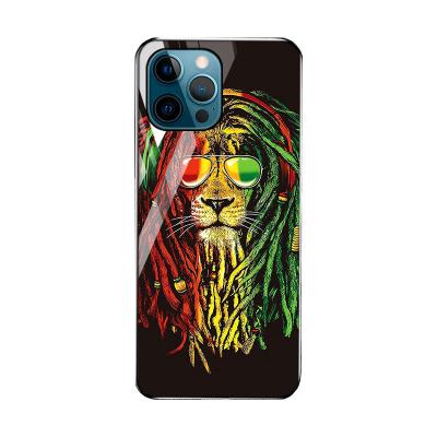 China Fashionable Custom Printable Shockproof Hot Selling Amazon Phone Case For I Phone 13pro Animal Cell Phone Glass Case for sale