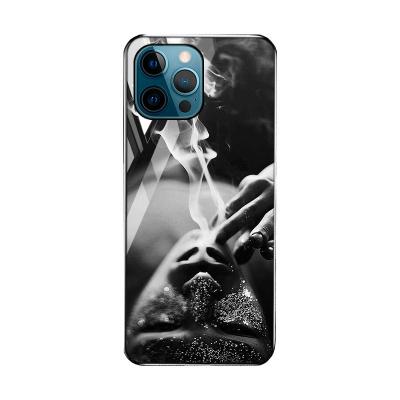 China High Quality Back Tempered Glass Camera Cover Phone Case Sublimation Phone Case Shockproof For iphone 13 Pro Max Phone Case Shockproof for sale