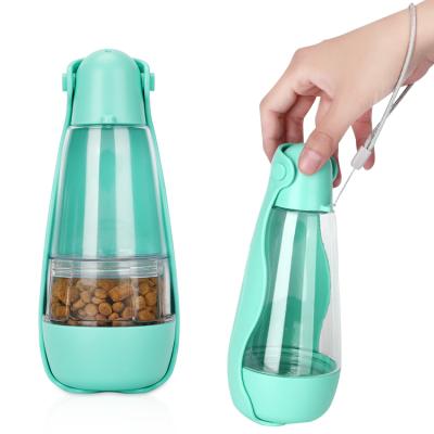 China Sustainable Material Multiple Color Multifunctional Portable Pet Traveling Cup Feeder for sale