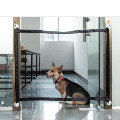 China Sustainable Multifunctional Portable Easy To Install Black Nylon Material Indoor Pet Safety Fence for sale