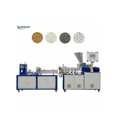 China Granules High Production Granulation Machine Color Masterbatch Twin Screw Pelletizer Extruder for sale