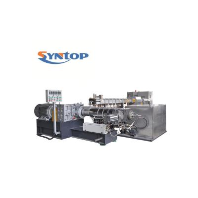 China Granules Two Stage Compounding Extruder Pelletizing Plastic Pvc Granules Machine Cable Granulator for sale