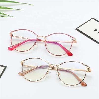 China 100% High Quality UV Protection Manufacturer Delivery Resin Nose Protection Eye Glasses 400 Hollow Out Frame Glasses Metal Blue Light Blocking Glasses for sale